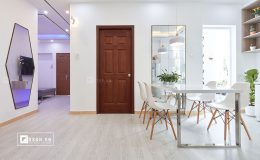 Thiết kế nội thất căn hộ 79m2 theo tinh thần Bắc Âu lãng mạn