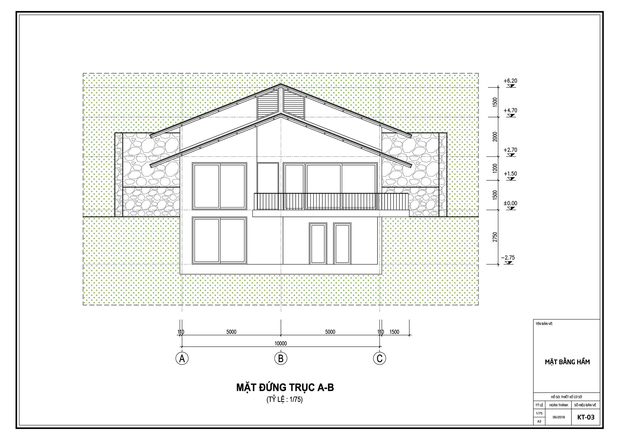 Thiết kế biệt thự đẹp mái chồng mái nằm lưng chừng núi ở Sóc Sơn - Nhà Đẹp Số (22)